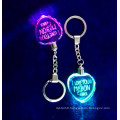 Heart Shape Crystal Keychain, LED Light Glass Keychain for Gifts